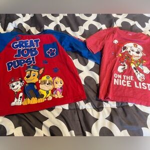 Set of Nickelodeon Paw Patrol tops both 4T…